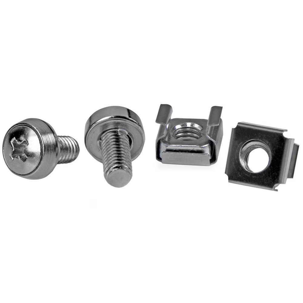 StarTech 50 Pkg M6 Mounting Screws and Cage Nuts - 50 / Pack