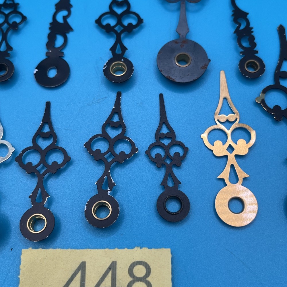 13 mixed bundle Black Brass Metal Clock Hands (448)