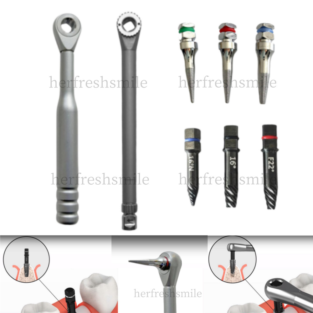 Dental Broken Implants Pick Up Extractor Failed Fixture Remove Driver Ratchet