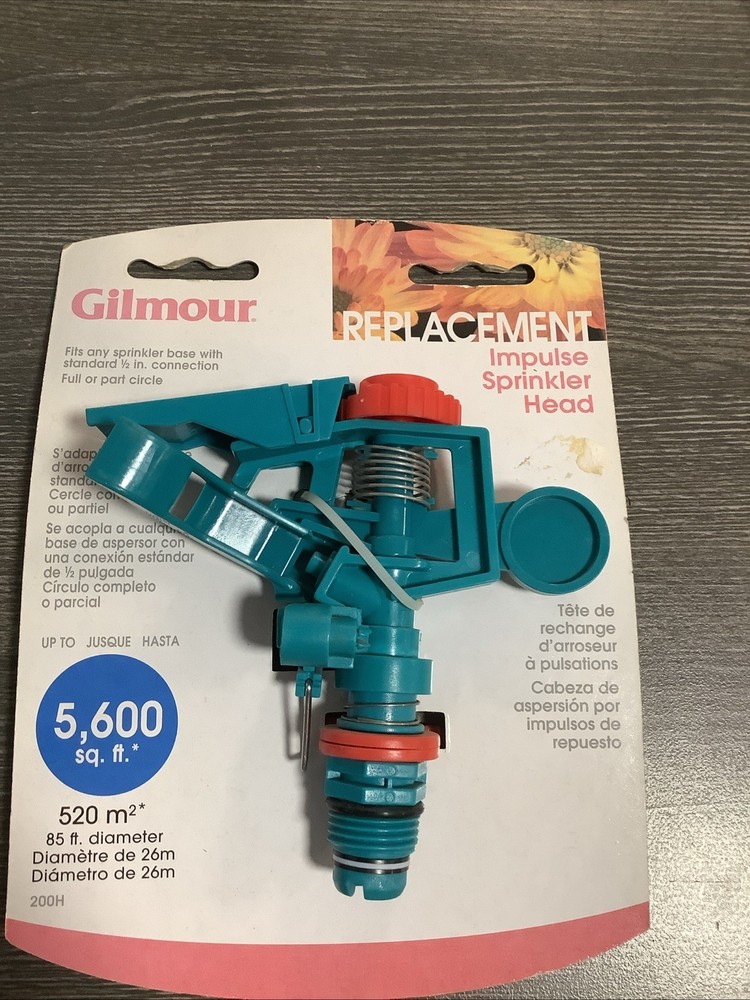 Gilmour 200H 5600 sq. ft. Coverage Replacement Impulse Sprinkler Head NOS