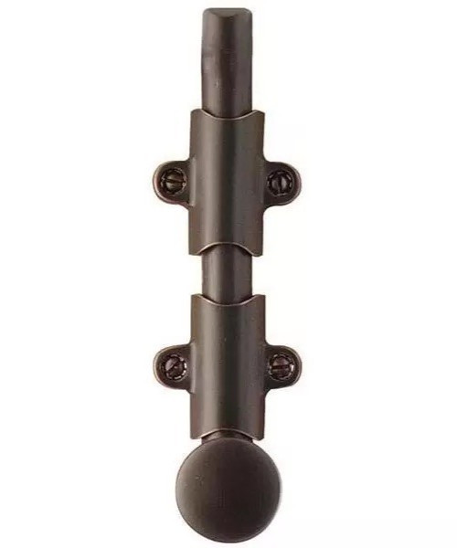 Emtek 8511 6" Solid Brass Surface Bolt Kit Complete Assembly Oil Rubbed Bronze