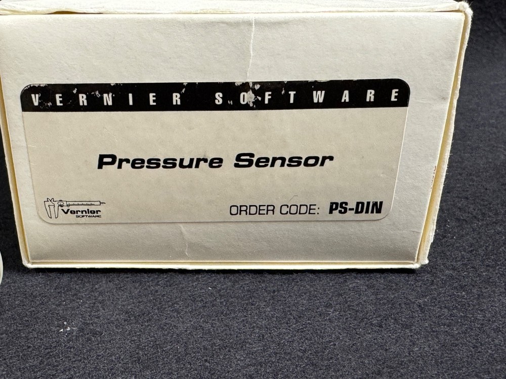 Vernier Software Preowned Pressure Sensor PS-DIN With DIN to BTA Adapter