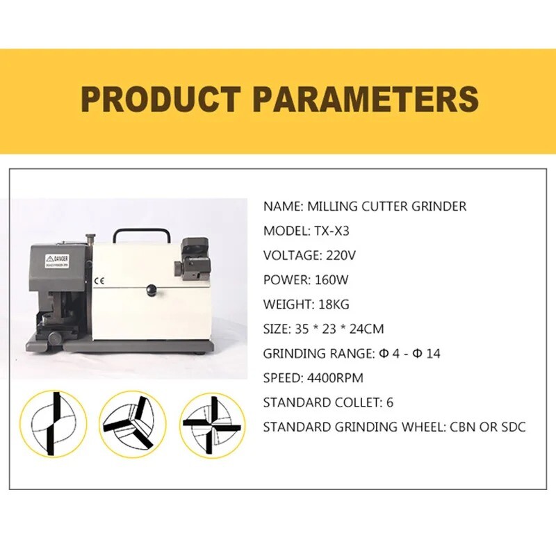 TX-X3 Milling Cutter Grinding Machine Multi-edge Milling Cutter Grinding Machine