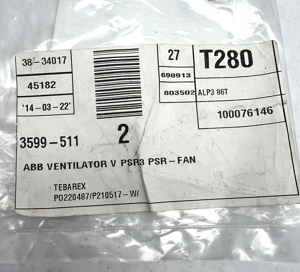 ABB VENTILATEOR V PSR3 PSR-FAN