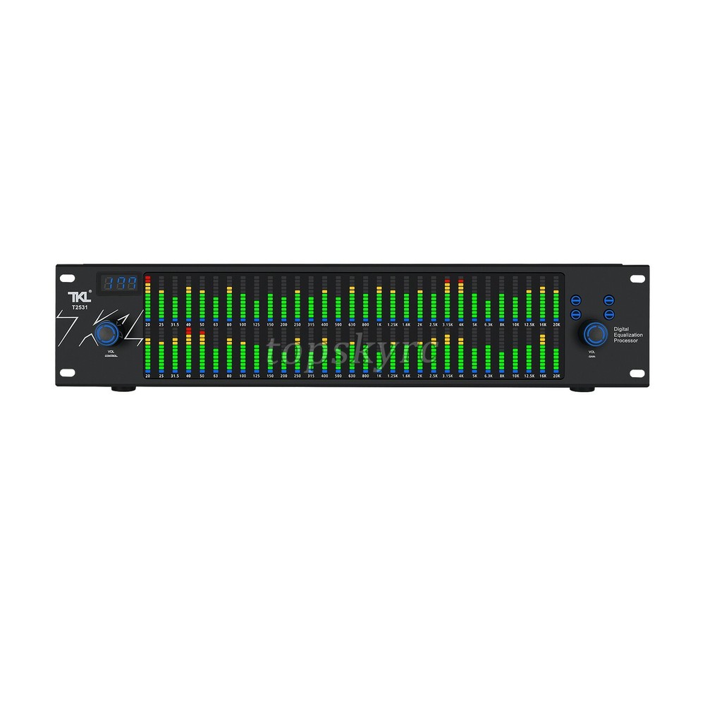 TKL T2531 Professional Graphic Equalizer Audio Processor Two 31-Band Spectrum ts