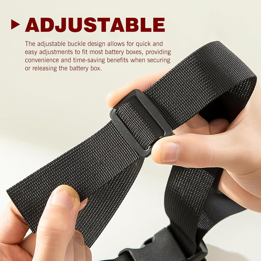 Shakas 2 PCS Battery Tie down Strap Hold down Kit, Multi-Functional Adjustable N