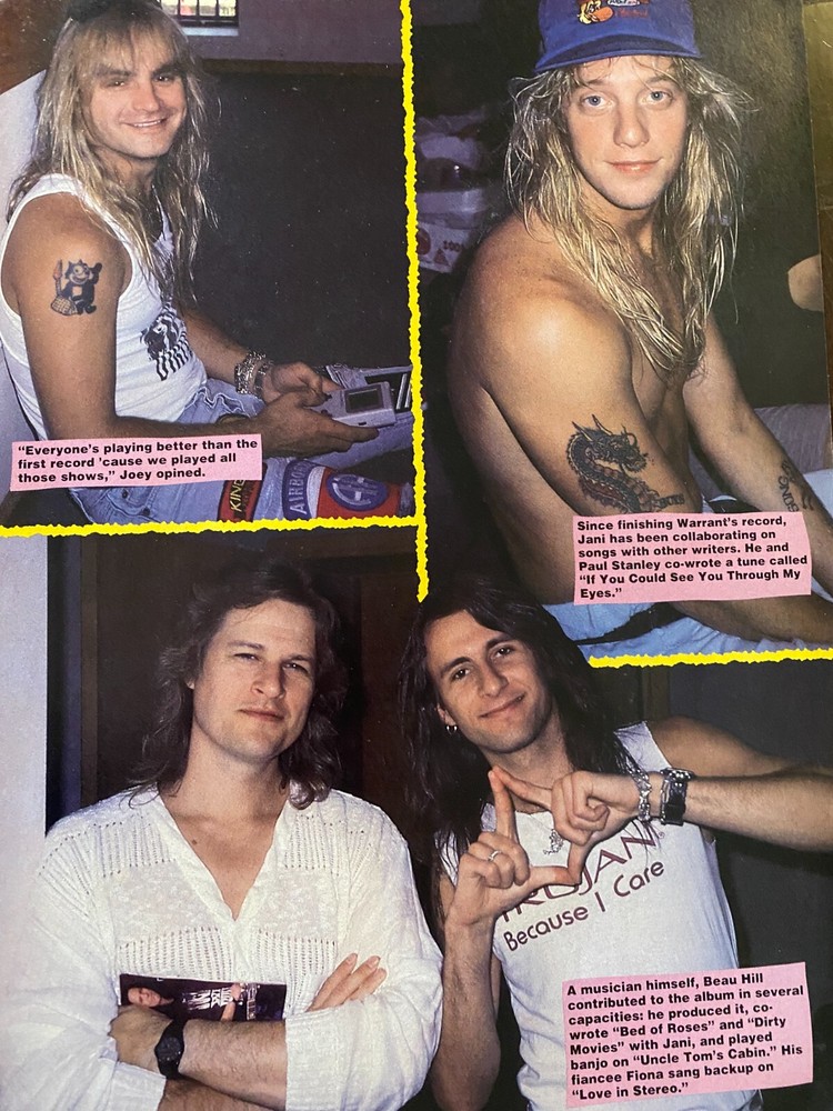 Warrant, Full Page Vintage Pinup