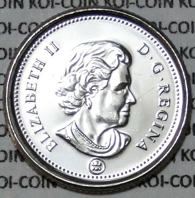 BU UNC Canada 2011 regular bluenose dime 10 cent 10c from mint roll