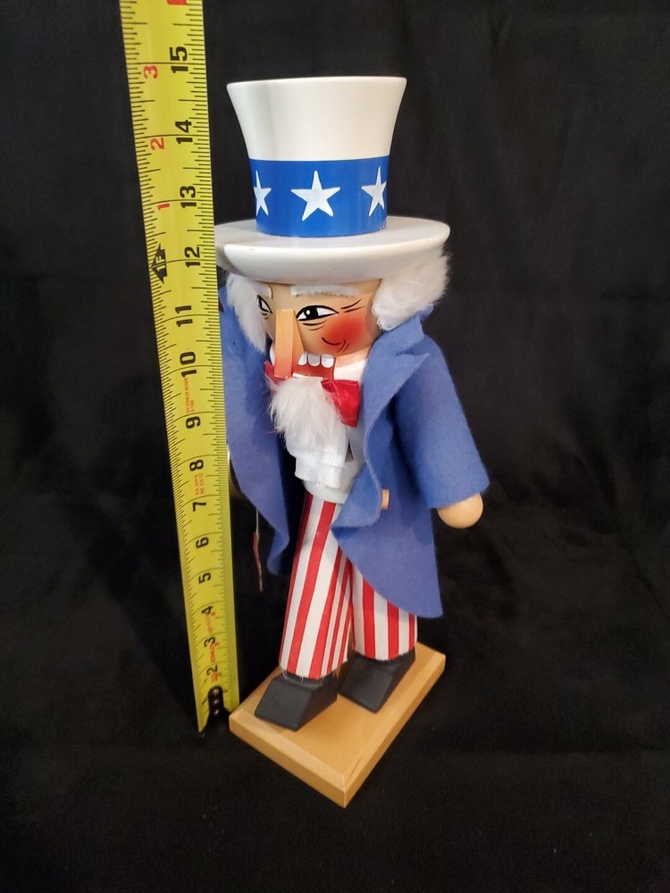 Nutcracker Full Size Uncle Sam w/ Sword - Made West Germany Fireworks Festivals