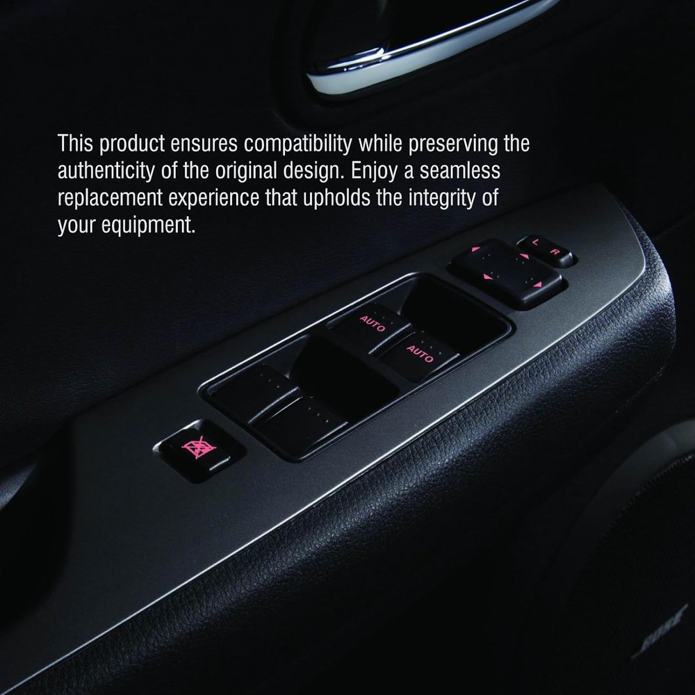 Master Power Window Switch Driver Side Matte Black