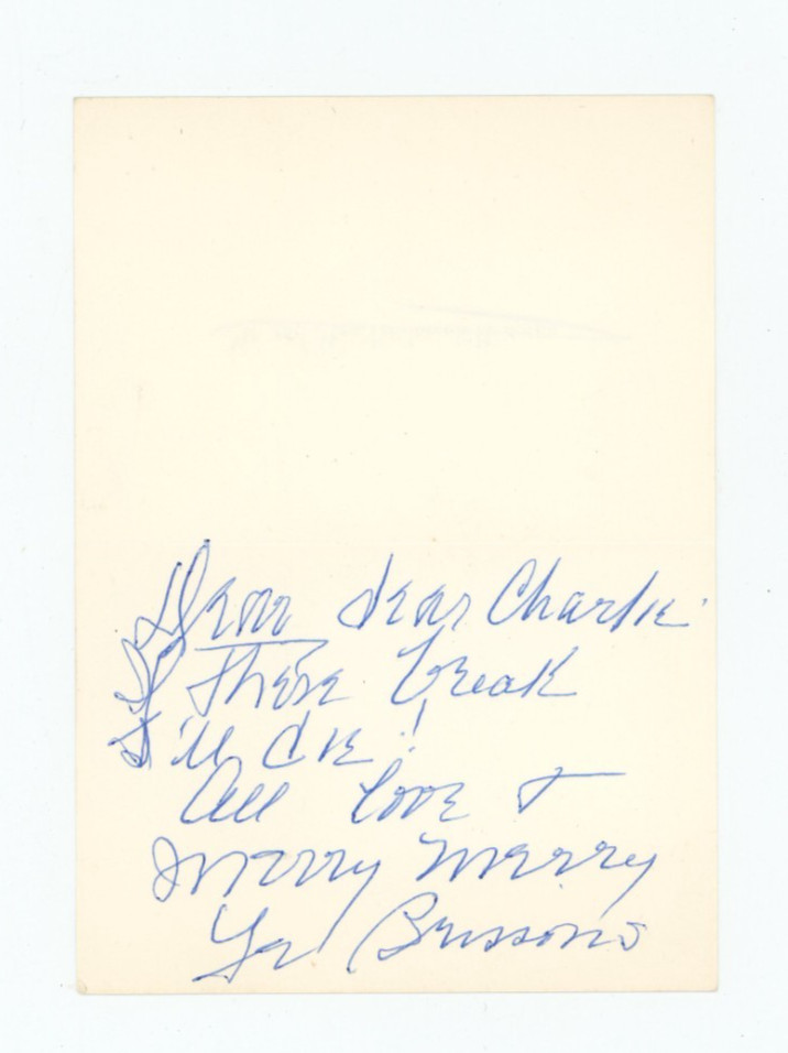 Frederick Brisson - Signed Card