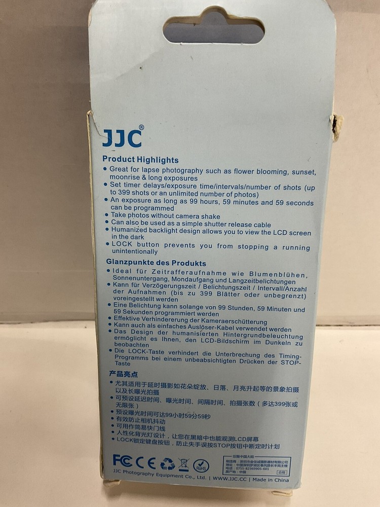 JJC TM SERIES Multi-Function Timer Remote Controller-L👀K-replaces Sony