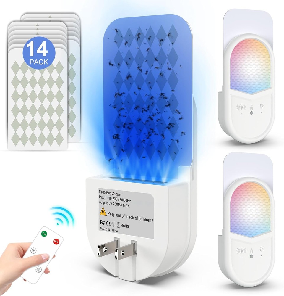 Flying insect Trap Light Fruit Fly Trapping Sticky Trap White Mosquito Light