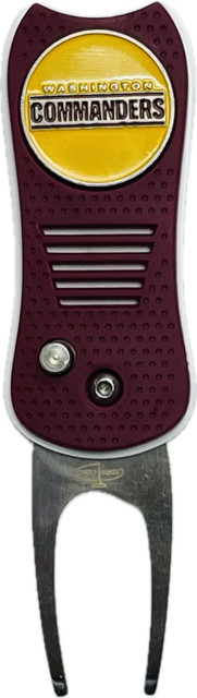 NFL Washington Commanders Switchblade Golf Divot Tool (Maroon/White)
