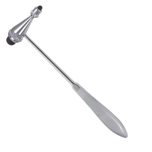 Tromner Percussion Hammer, 9.75", with Small & Large Rubber Tips, Hollow Handle