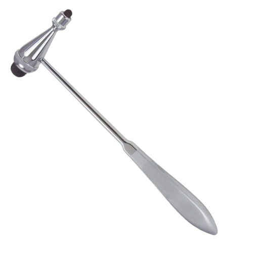 Tromner Percussion Hammer, 9.75", with Small & Large Rubber Tips, Hollow Handle