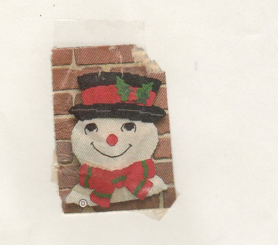 SNOWMAN FACE WALL HANGING   plastic canvas  PATTERN (#TF0597)