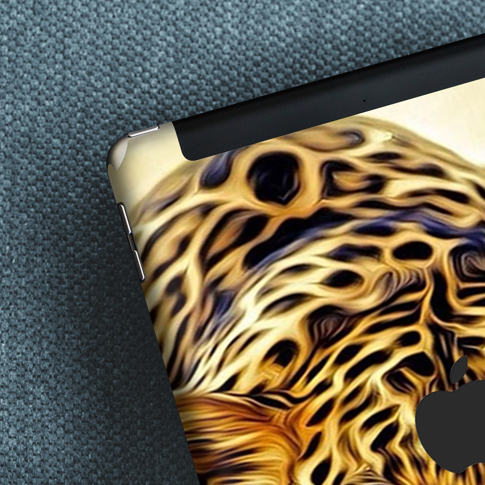 Skins Decal Wrap for Apple iPad 9.7 2017 Leopard with Blue Eyes