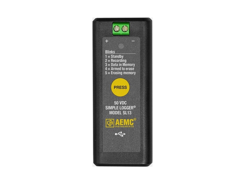 AEMC SL13 - Simple Logger (Voltage, 50VDC)