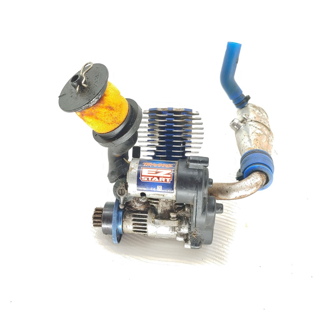 Traxxas TRX 3.3 Nitro Engine w/ Exhaust Pipe & EZ-Start Motor (Low Compression?)