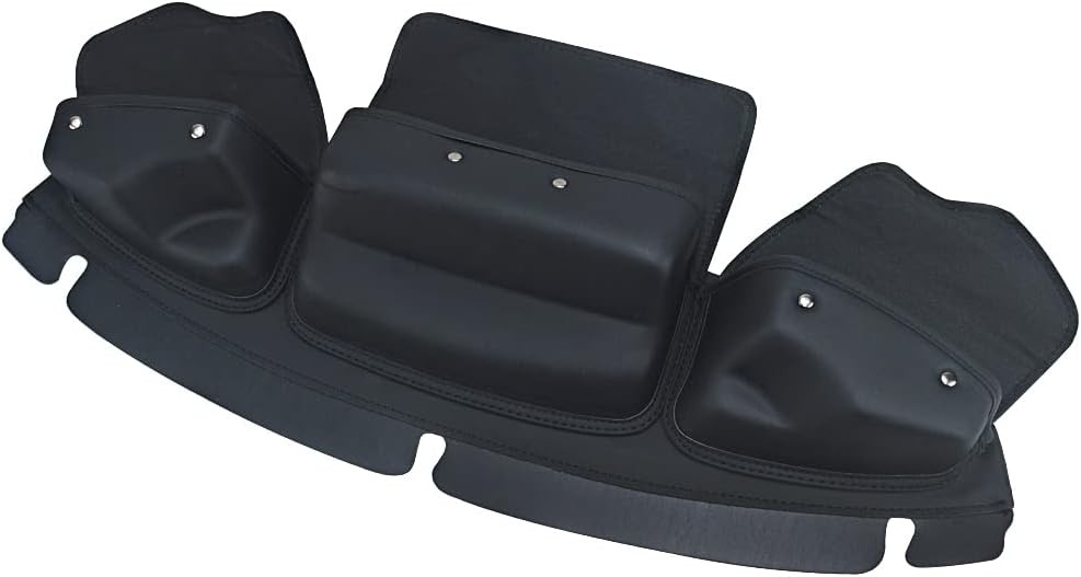 Windshield Bags Storage,Three-Pocket Batwing Fairing Pouch small, Black