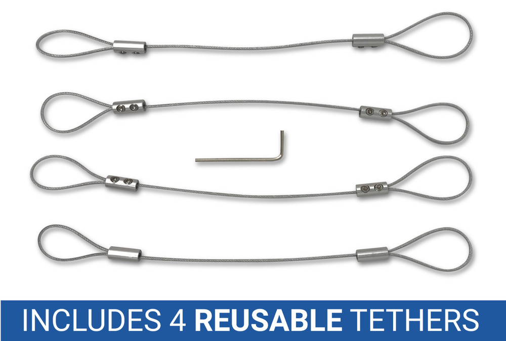 TetherClamp - Universal CableTether (4 Pack) | Universal CableTether | MTC-4-TC