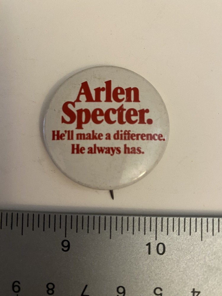 Arlen Specter He’ll Make A Difference Pin Back Button P43