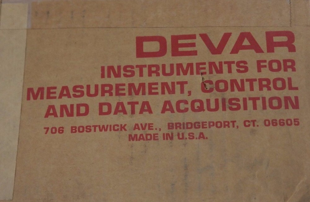 NIB DEVAR 9052-8K PROCESS DATA LOGGER SMART CHART II MODELSCII-8K