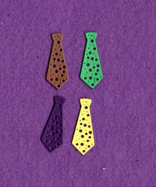 TIE # 2 die cuts scrapbook cards