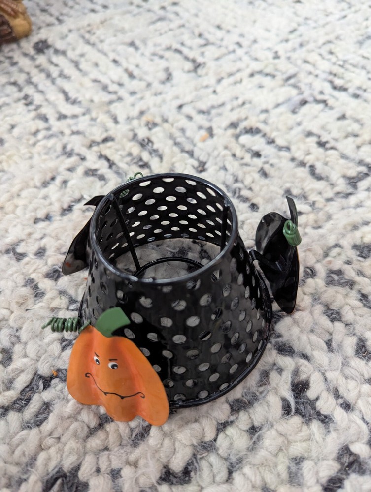 candle pumpkin tea light holder