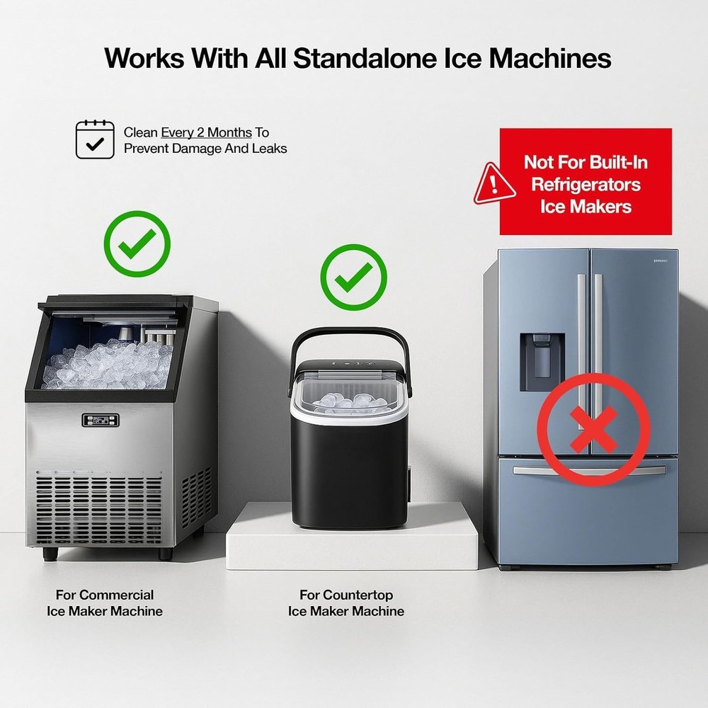 32 oz Powerful Ice Maker Cleaner & Descaler - Universal Compatibility All Brands