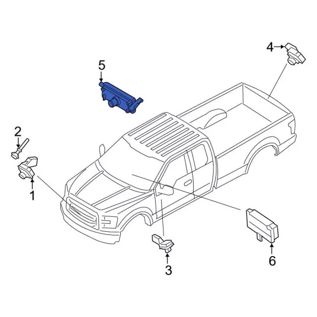 Genuine Ford Lane Departure System Camera ML3Z19H406B