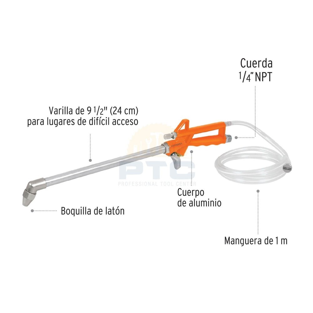 Truper PILIM-683 Machine cleaning gun, thread 1/4 NPT