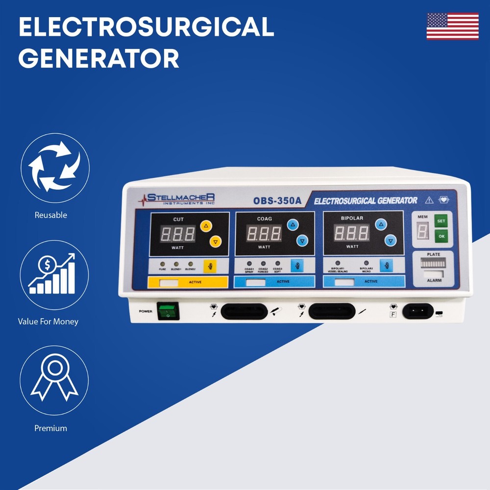 Electrosurgical Generator 350W Versatile Multi-Function Compelet Unit