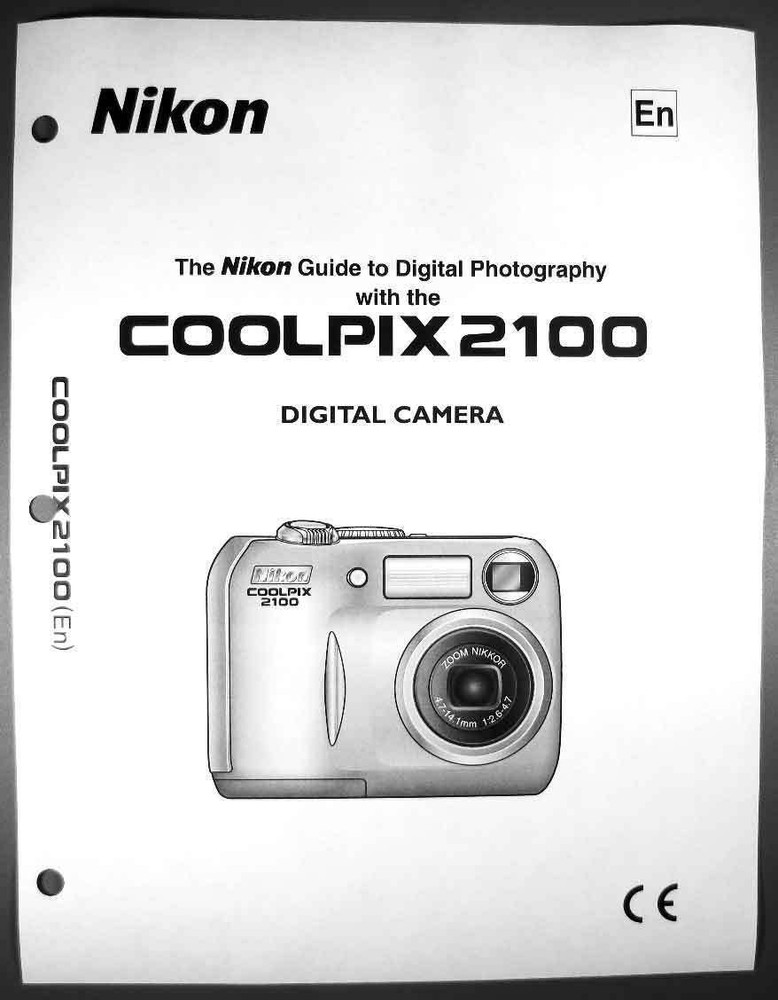 Nikon CoolPix 2100 Digital Camera User Guide Instruction  Manual