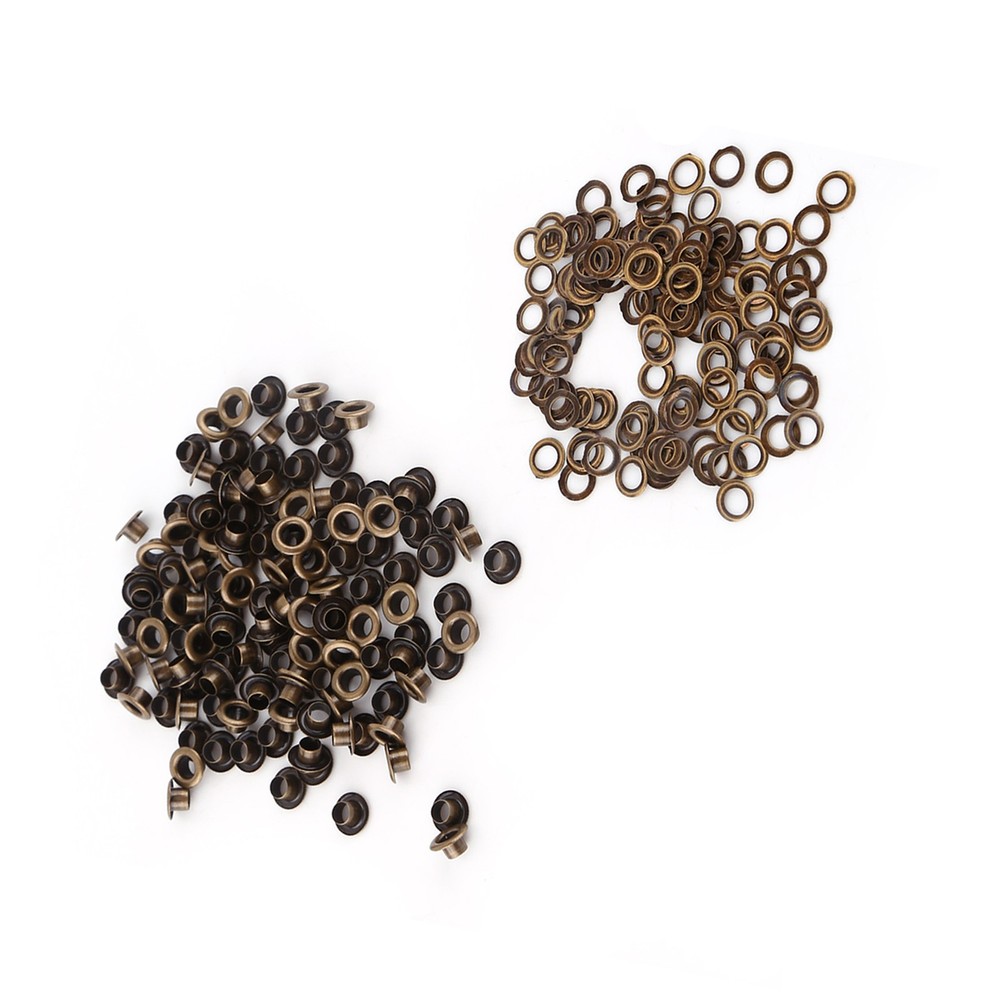 100Pcs 4mm Inner Diameter Small Grommets Eyelets W/Washers For Clothes Leather