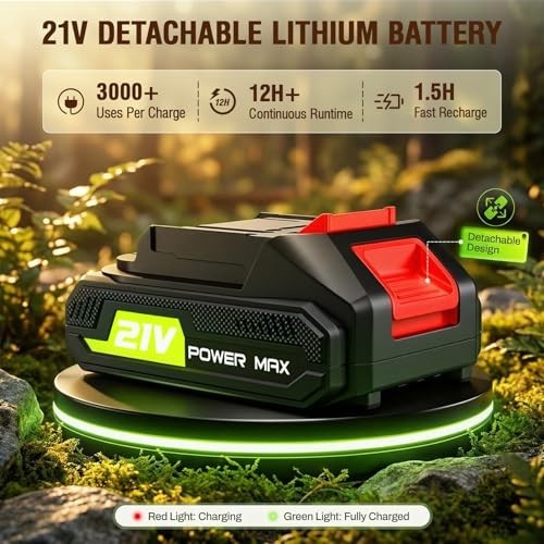 Electric Weed Puller Tool - Stand Up Weeding Tool, Long Handle, 3000+ Weeds, Gar