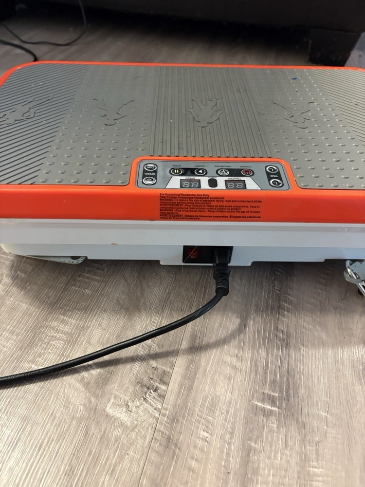 Powerfit Elite Vibration Plate Exercise Machine with Loop Resistance Bands