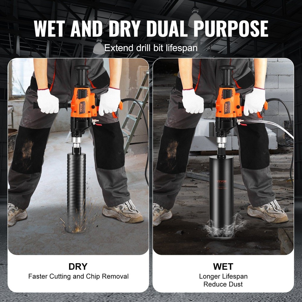 Universal Core Drill 2000W 20-160mm Handheld Worksite Essential