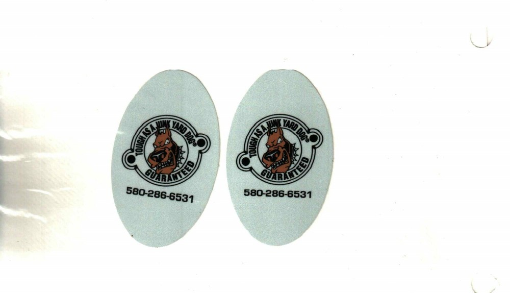 2 NICE JUNK YARD DOG COAL MINING STICKER # 18