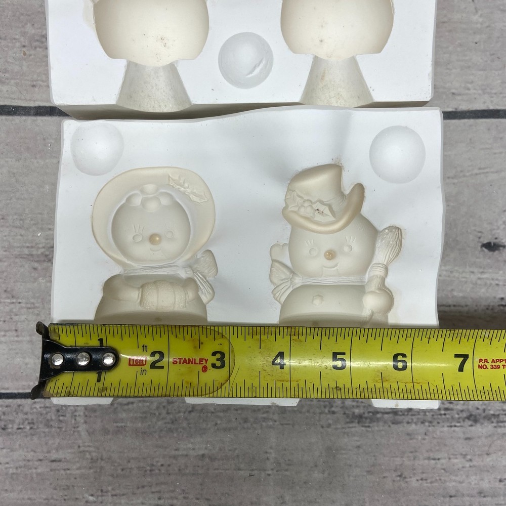 Weaver Ceramic Casting Mold Snow Man Couple #224