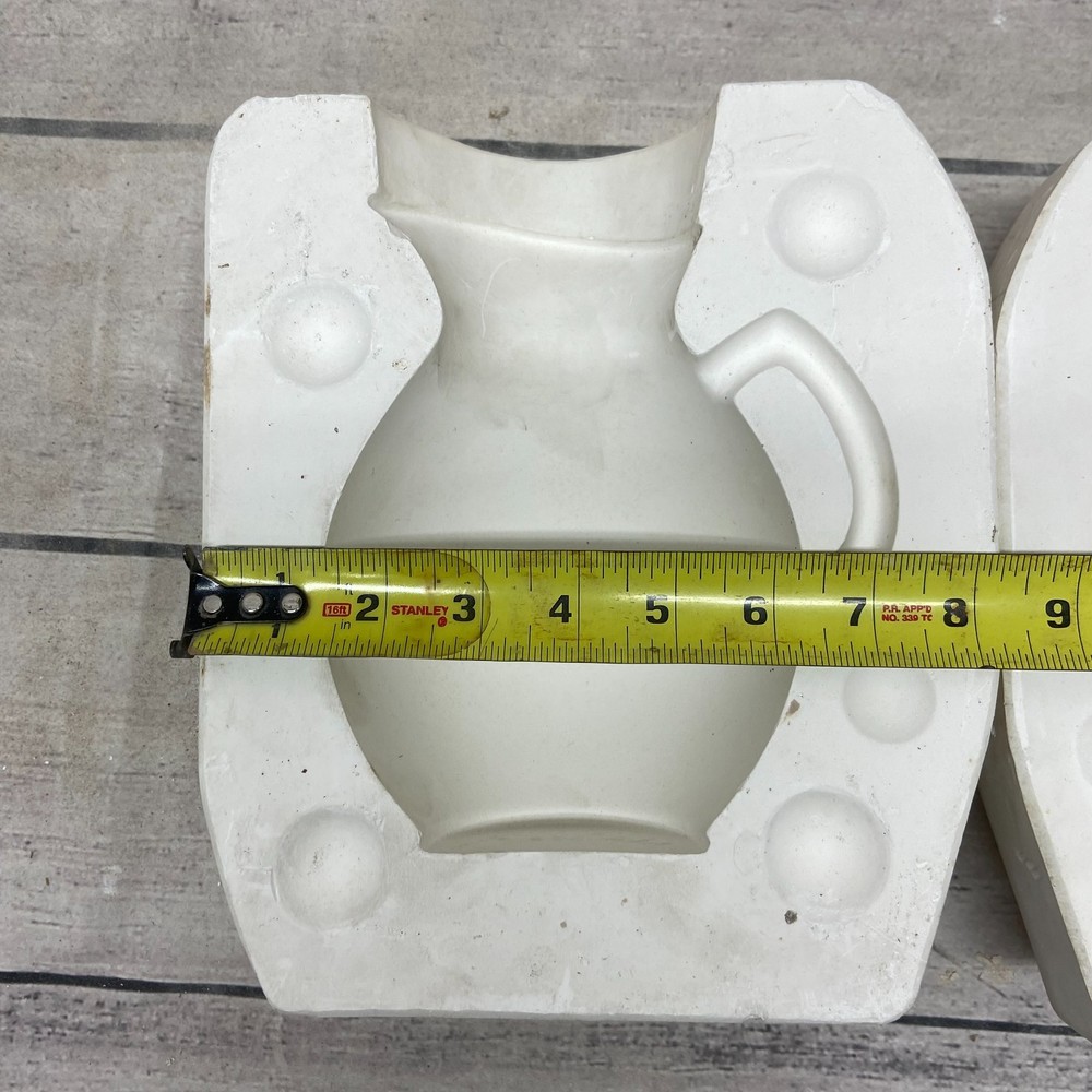 Unbranded Ceramic Casting Mold Fat Pitcher Jug W/Handle #820