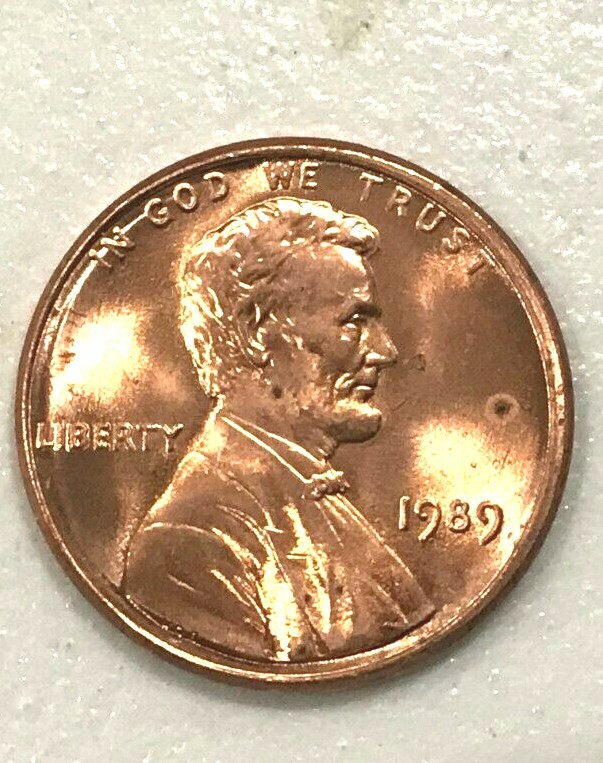 1989 P D S LINCOLN CENT GEM CHERRY RED Unc + PROOF (3 Coins)