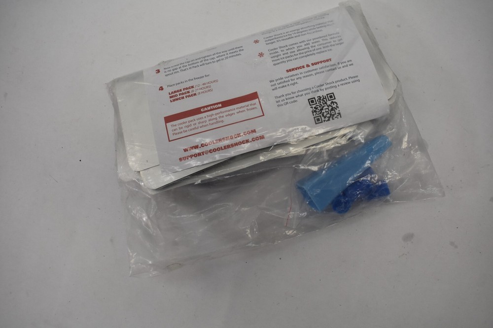Cooler Shock Reusable Ice Packs All Purpose 4 Pack Replacement Set Kit