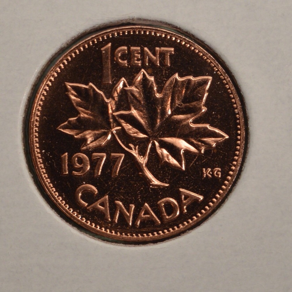 1977 Canada Penny - Proof Like (PL) Uncirculated From Set  🇨🇦🇨🇦