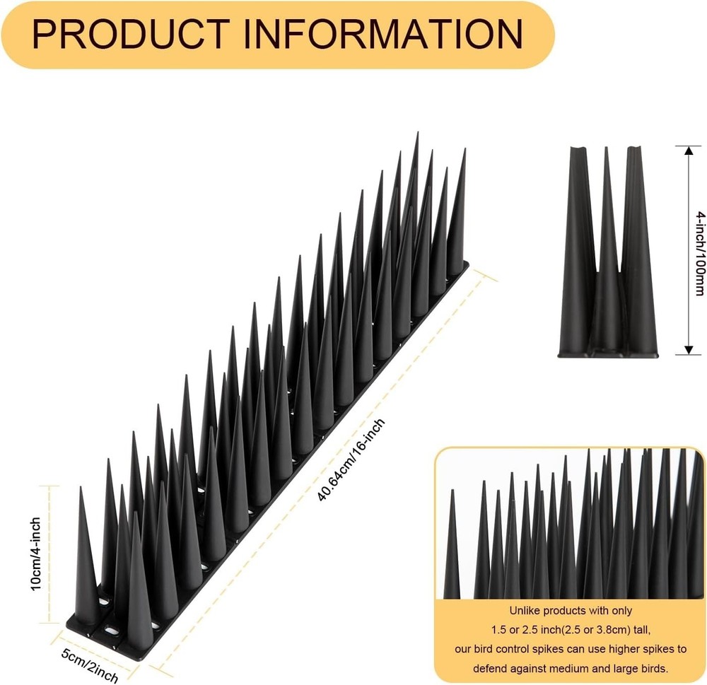 Durable Bird Spikes Cat Raccoon