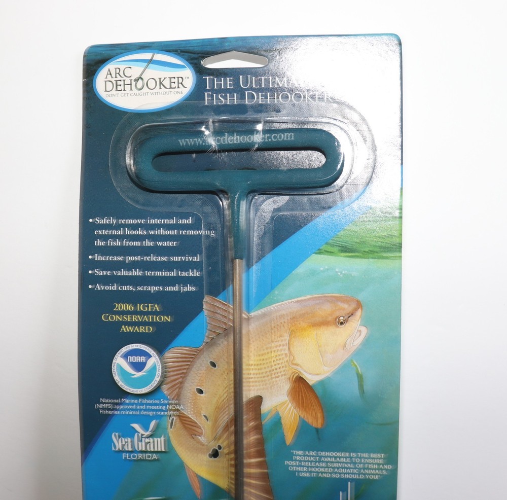 ARC DEHOOKER 16” PAN FISH ULTIMATE FISH DEHOOKER + Instructional DVD NEW