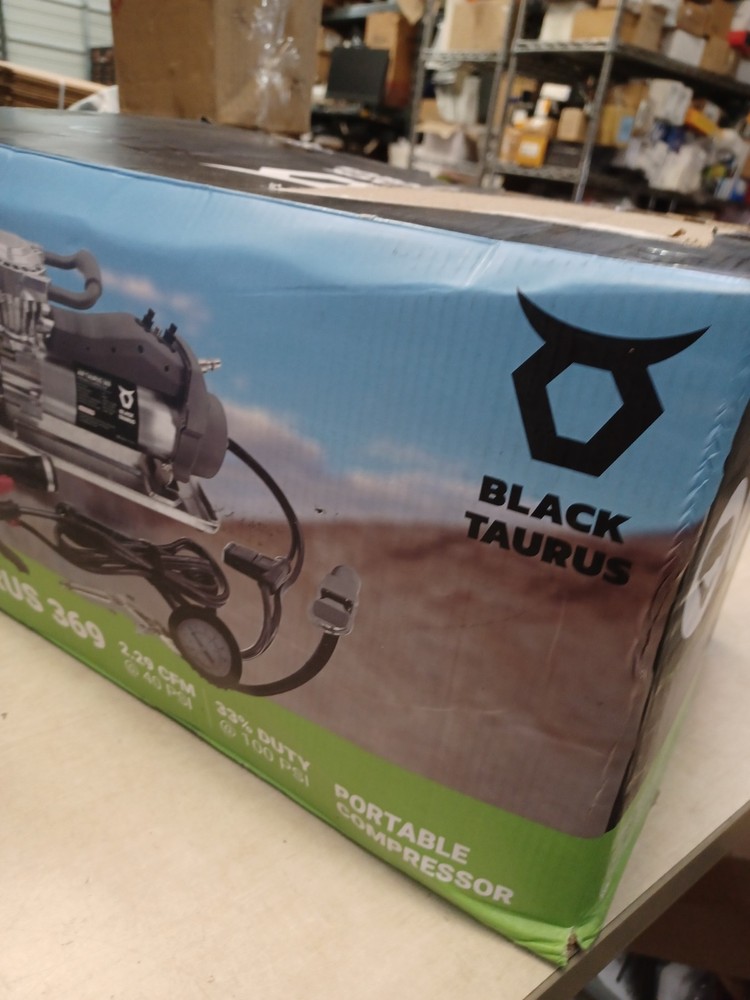 BLACK Taurus Portable Automatic Air Compressor 369