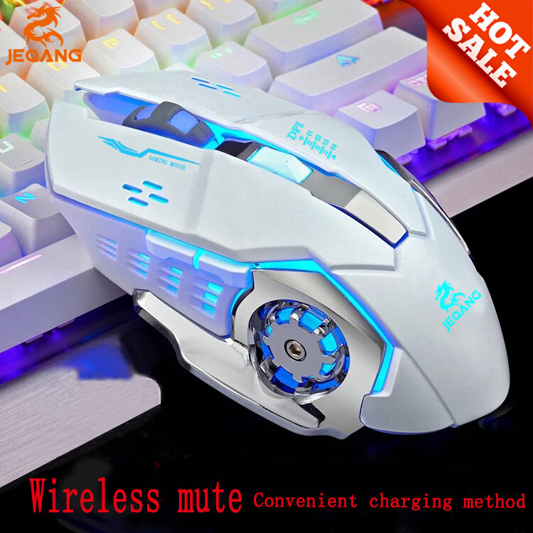 LED Rechargeable Wireless Backlit USB Optical Ergonomic Gaming Mouse Mice