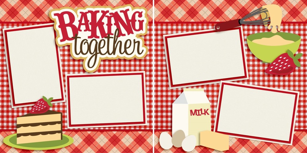 FAMILY NIGHT - Scrapbook Layout Set